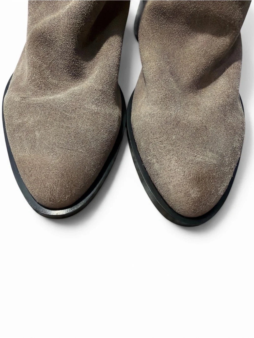 Steve Madden Nexie Bootie Suede Size 11 Taupe Back Zipper Almond Toe New